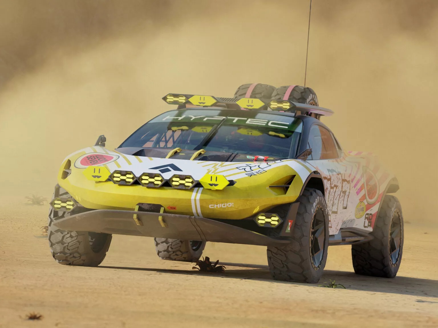 GAC Hyptec SSR Baja, il concept della supercar elettrica ispirata a rally e gare nel deserto