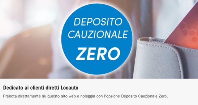 deposito cauzionale locauto zero