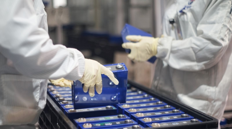 batteria con litio lega