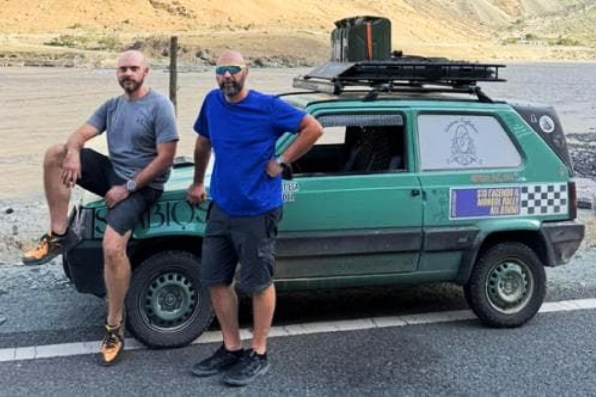 Dall&rsquo;Italia al Kazakistan in una FIAT Panda