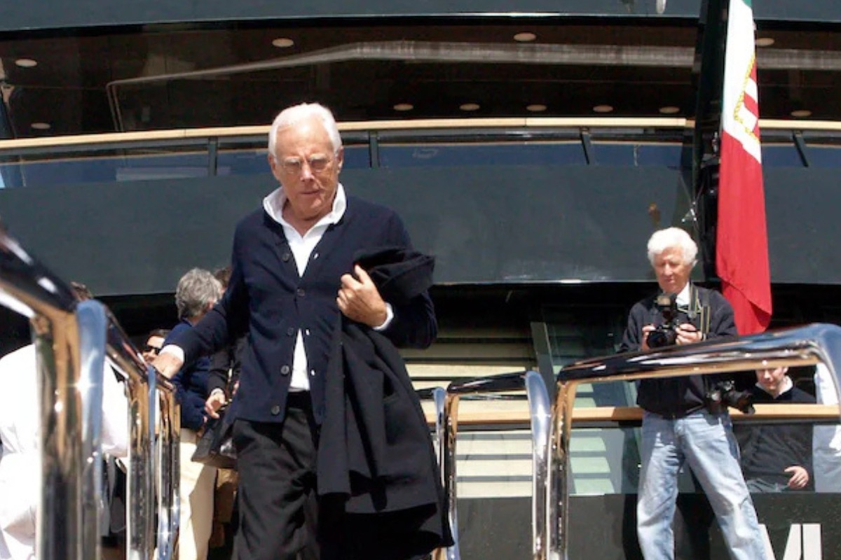 Armani, il suo yacht &egrave; in Toscana